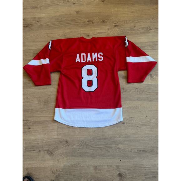 NCAA Boston University Terriers Red Hockey Jersey #8 Adam’s Size Small - Picture 9 of 9
